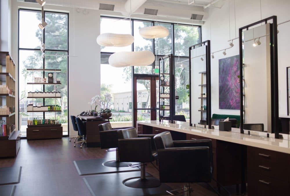 Styling stations at Pursuit Salon in Los Altos